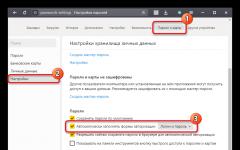 Yandex에 저장된 비밀번호를 삭제하는 방법